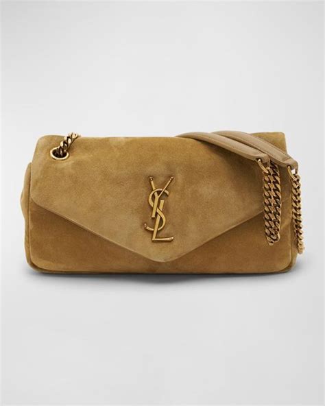 ysl brown suede purse|saint laurent calypso bag.